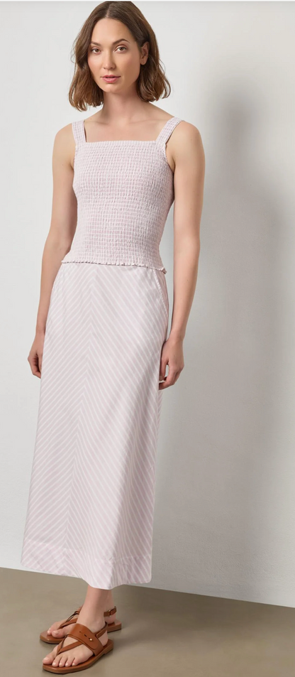 Stripe Maxi Skirt in Lavender Stripe