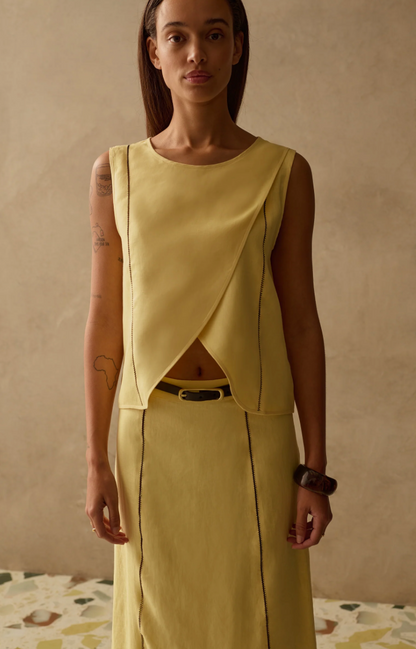 The Nancy Top in Limoncello