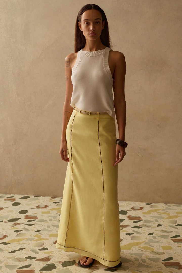 The Indy Skirt in Limoncello