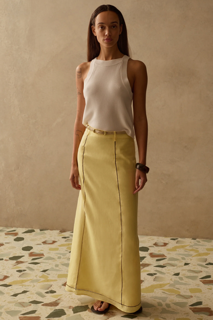 The Indy Skirt in Limoncello