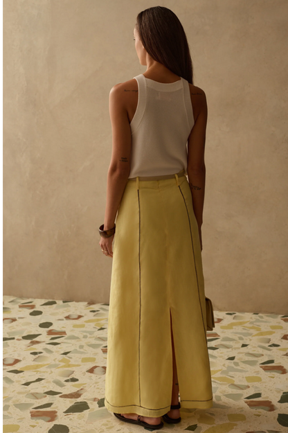 The Indy Skirt in Limoncello