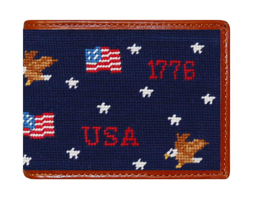 Americana Pattern Wallet (Dark Navy)