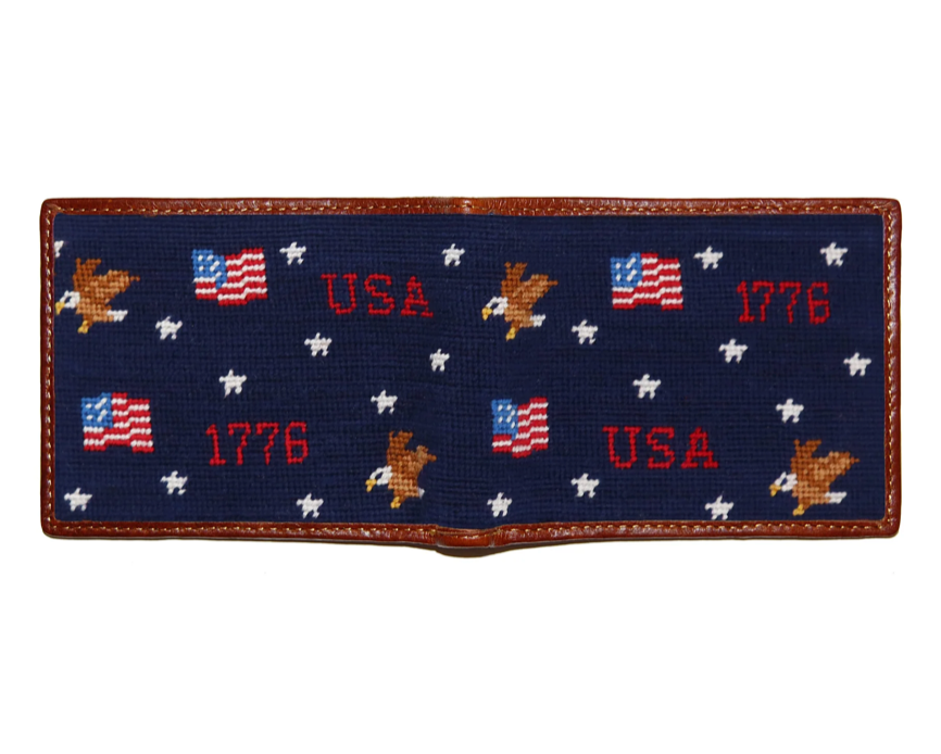 Americana Pattern Wallet (Dark Navy)