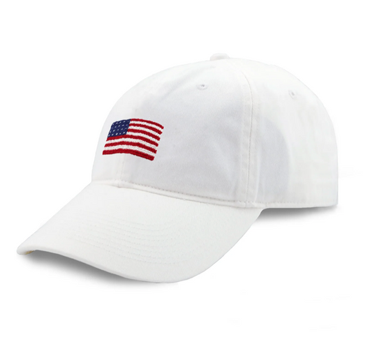 American Flag Hat (White)