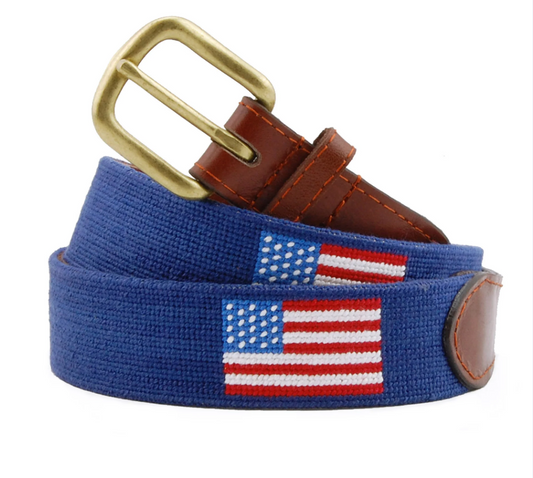 American Flag Belt (Dark Navy)