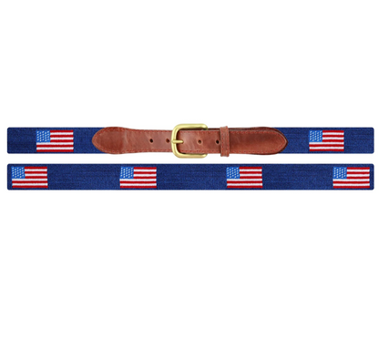 American Flag Belt (Dark Navy)