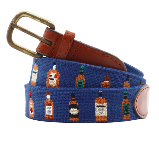 Bourbon Bottles Belt (Classic Navy)