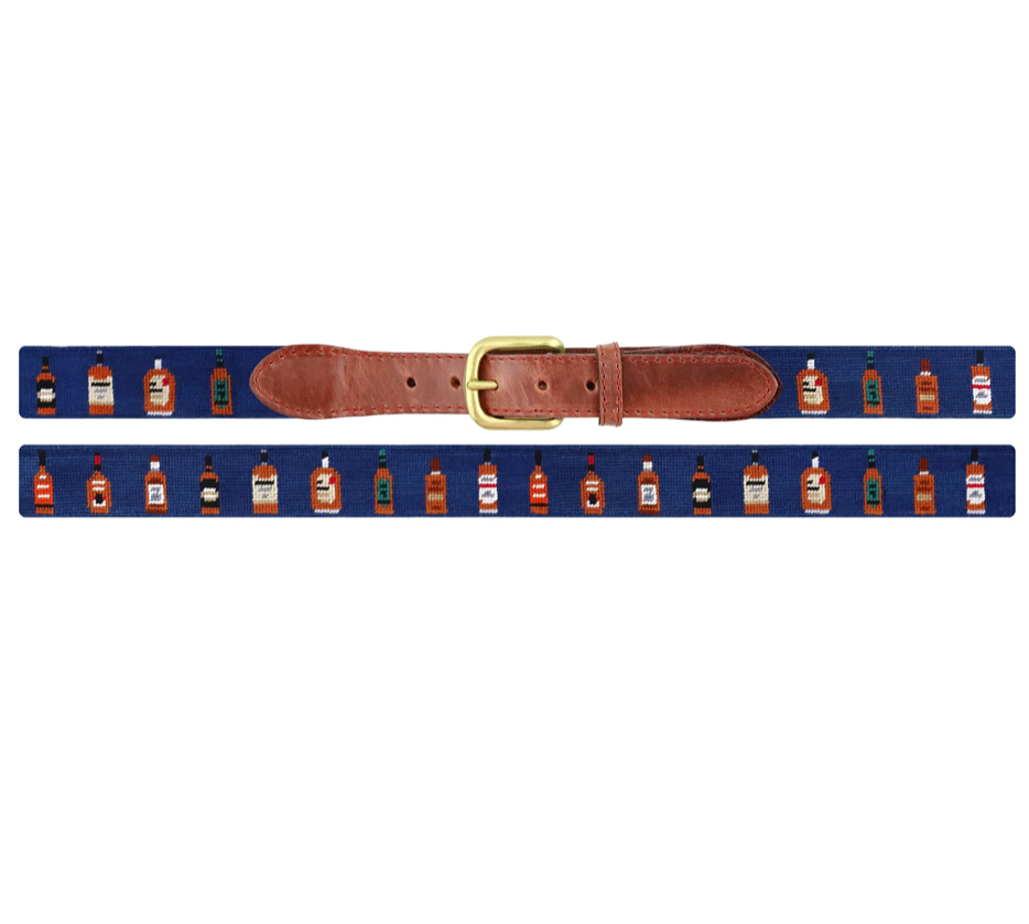 Bourbon Bottles Belt (Classic Navy)