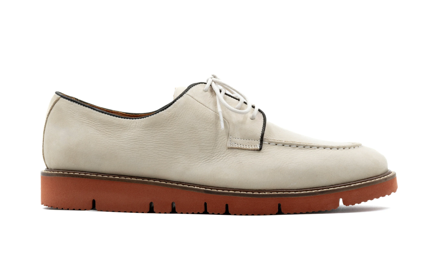 Charleston Nubuck Blucher in Bone