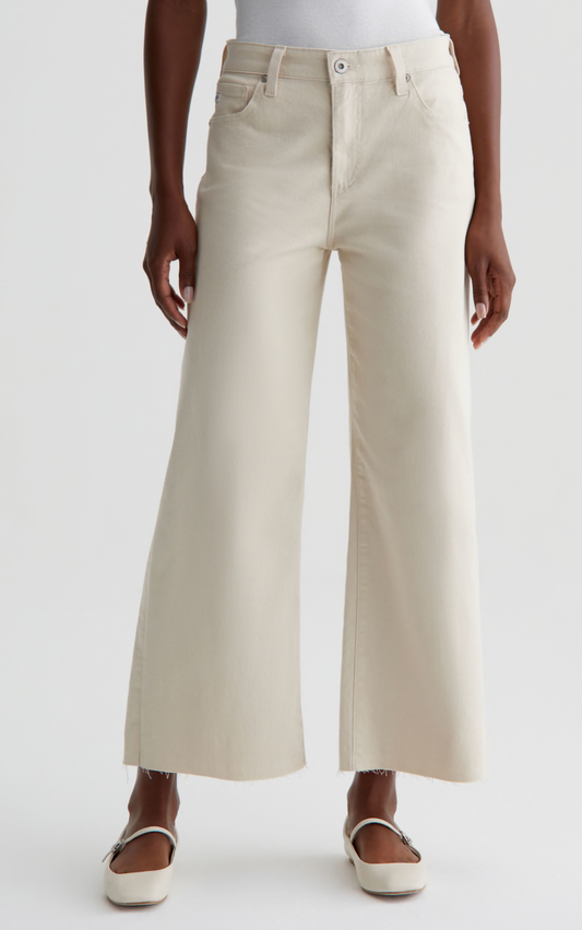 Saige Wide Leg Crop in Opal Stone
