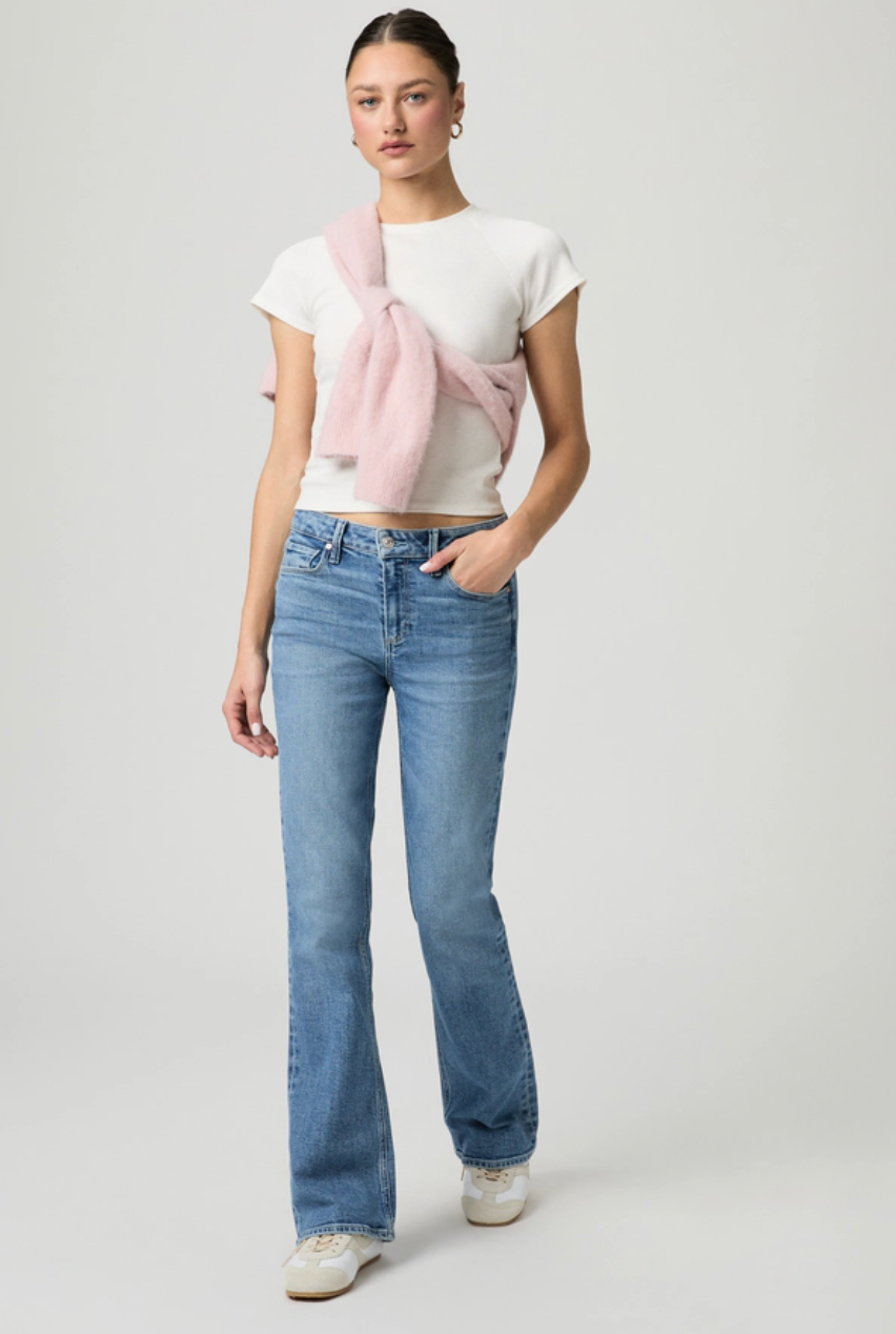 High Rise Laurel Canyon 32 Inch Bootcut Jean in Big Sky