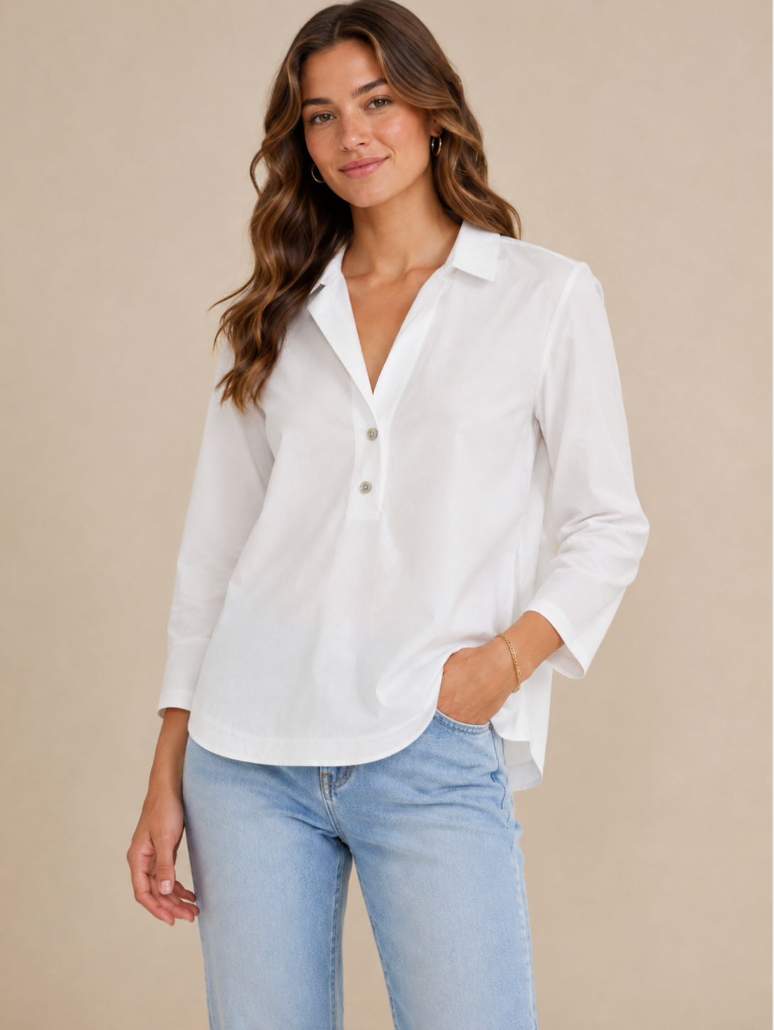 Aileen Shirt with 3/4 sleeve