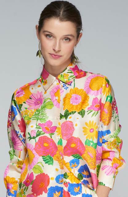 Mariela Flor Seda Shirt