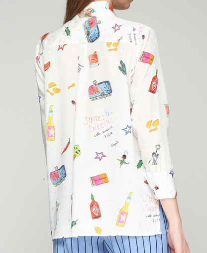 Mariela Aperitivo Jacquard Print Shirt