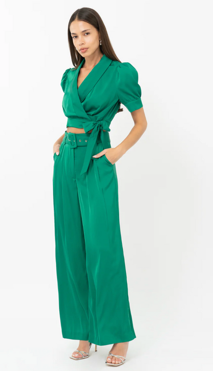 Keva High Wasted Belted Trousers