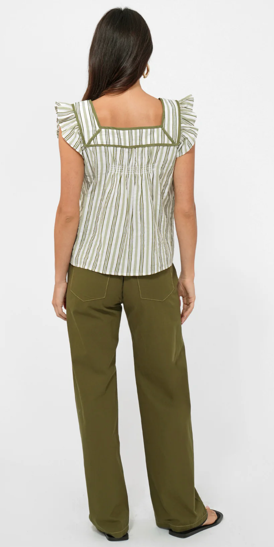 Oliver Wide Leg Drawstring Pull Up Pant