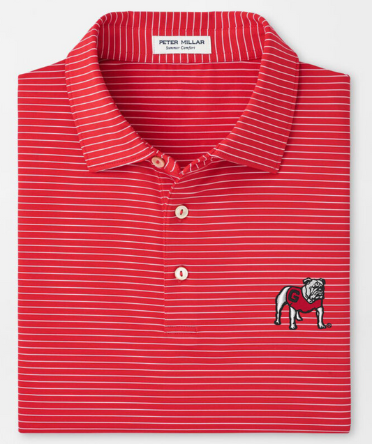 Georgia Standing Bulldog Hemlock Performance Jersey Polo