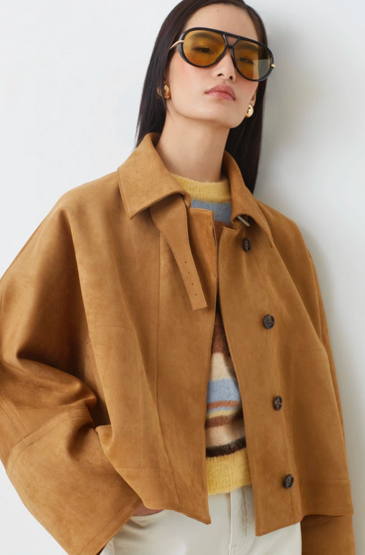 Eloiz Short Simili Suede Coat
