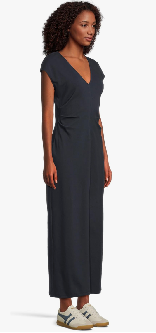 Side Tuck Maxi Dress