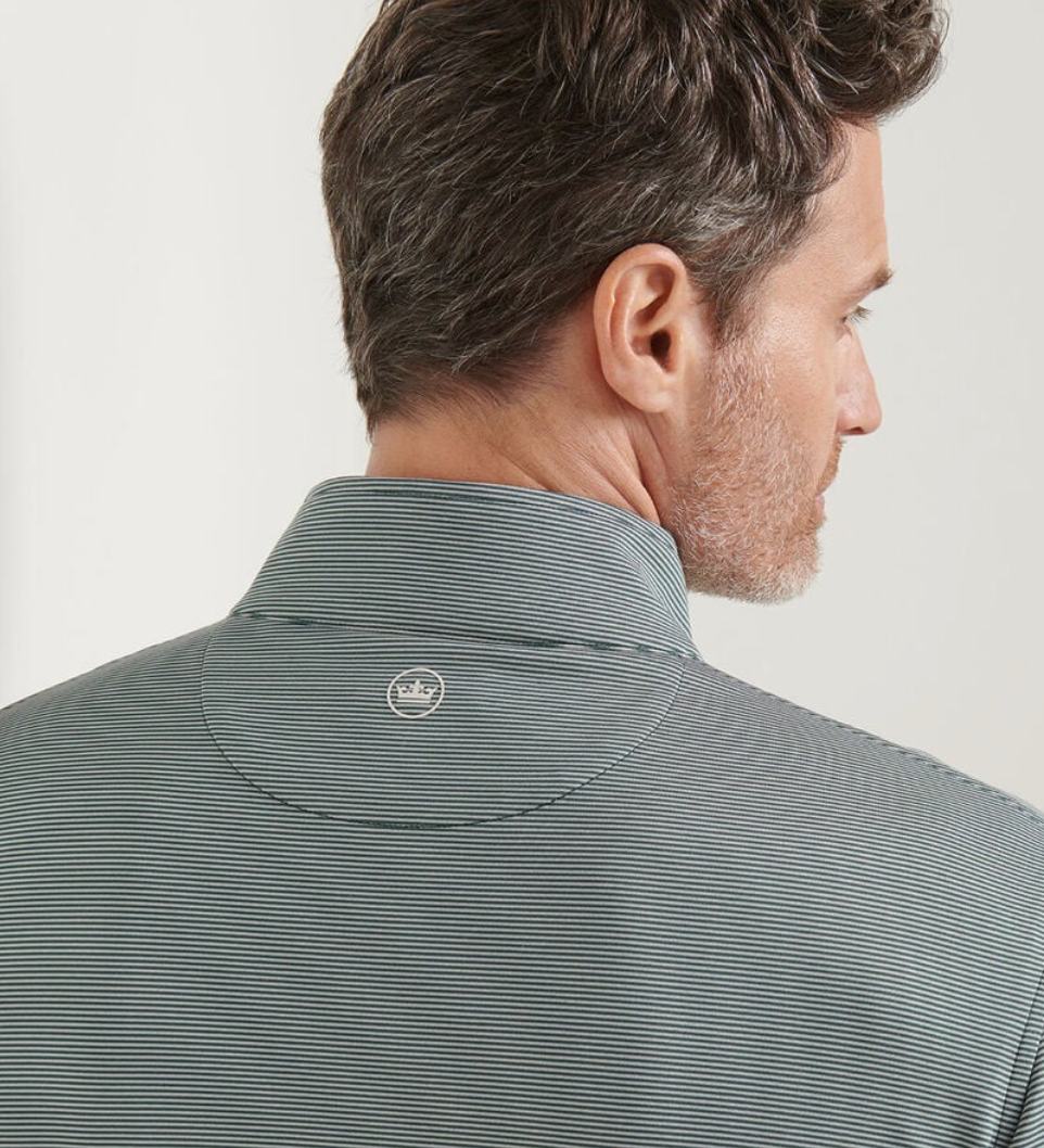 Crown Sport-Perth Sugar Stripe Performance Quarter Zip