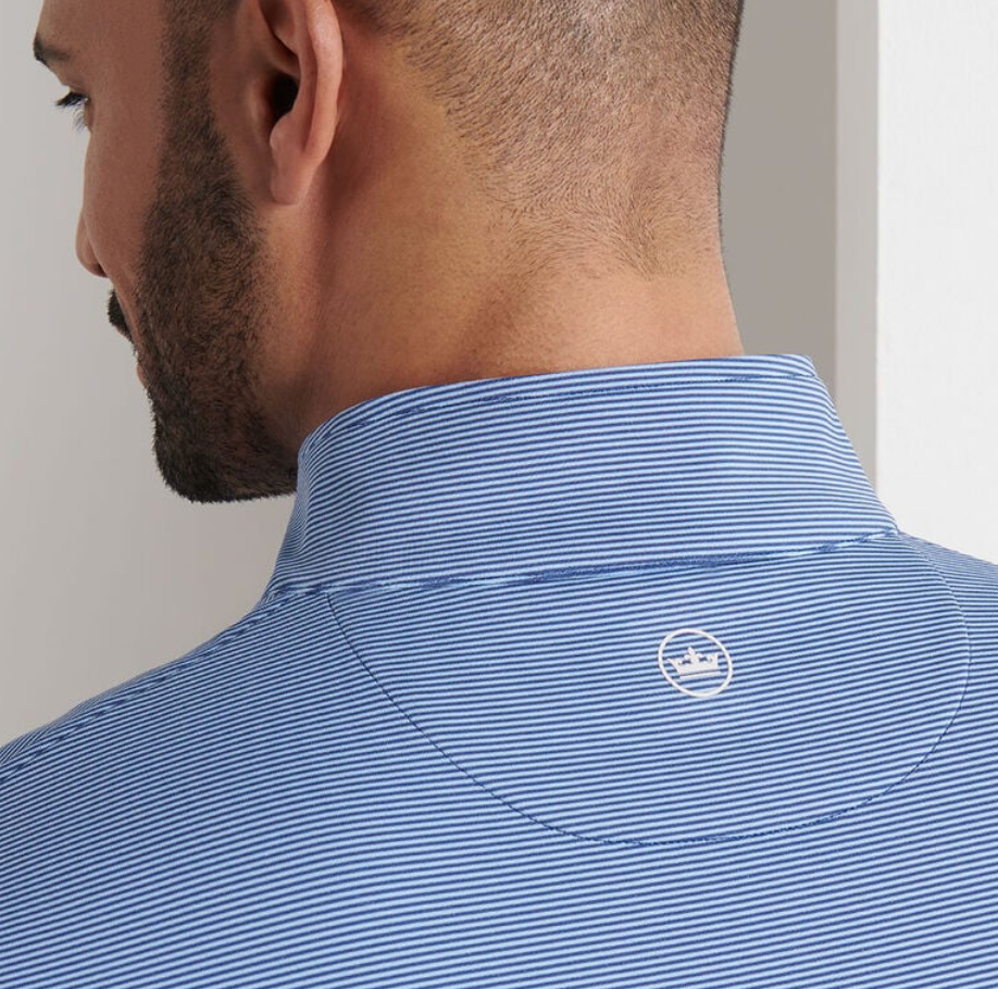Crown Sport-Perth Sugar Stripe Performance Quarter Zip