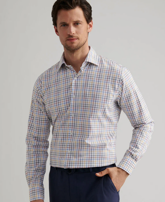 Crown-North Coast Crown Lite Cotton-Stretch Sport Shirt