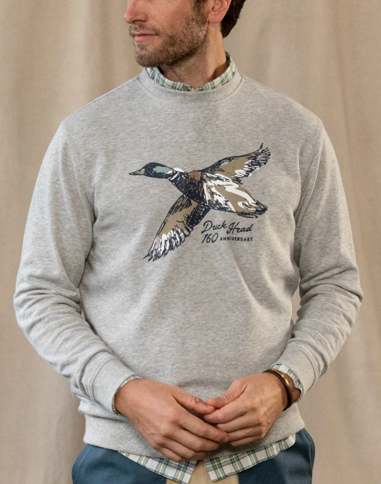 French Terry Crewneck Pullover-160th Anniversary Edition