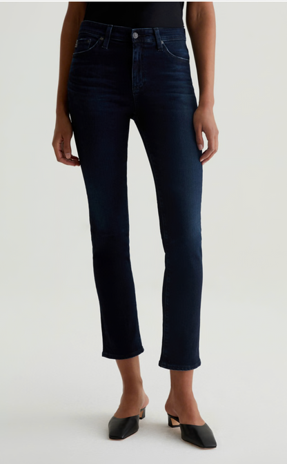Mari-Mid Rise Slim Straight
