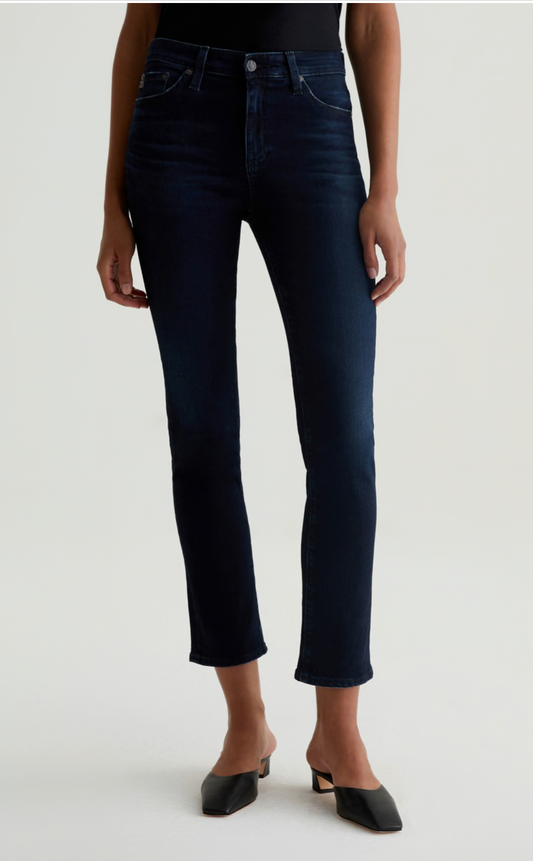 Mari-Mid Rise Slim Straight
