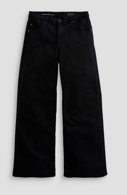 Saige Wide Leg Crop-Mid Rise Fit