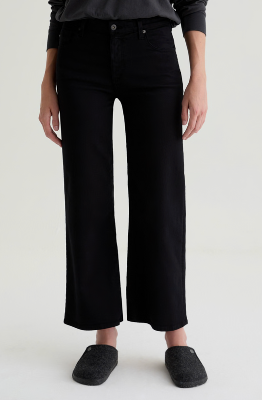 Saige Wide Leg Crop-Mid Rise Fit