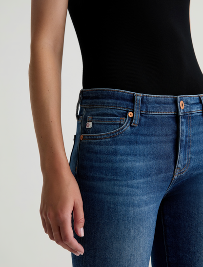 Angel With Split Hem- Low Rise Boot Cut Denim