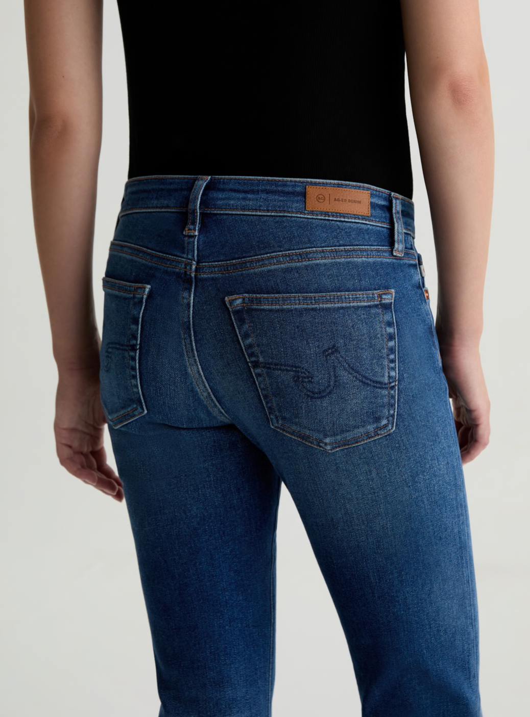 Angel With Split Hem- Low Rise Boot Cut Denim