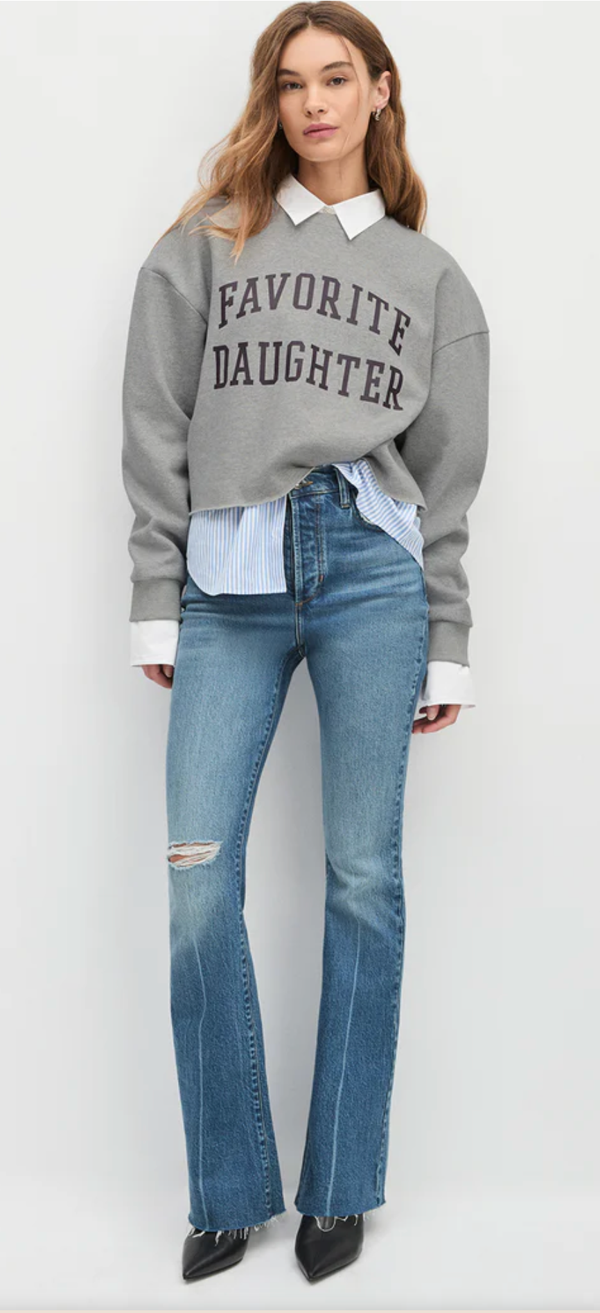 The Cropped Collegiate Sweatshirt