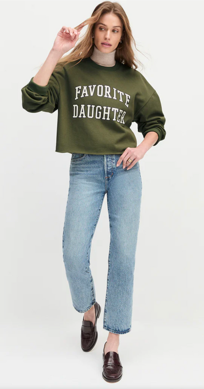 The Cropped Collegiate Sweatshirt
