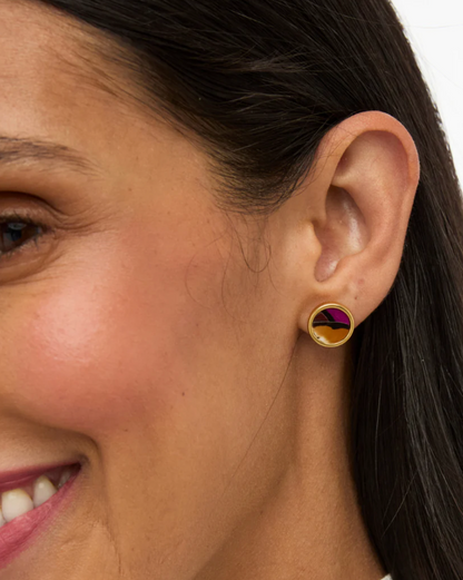 Sophia Bezel Jacket Earring