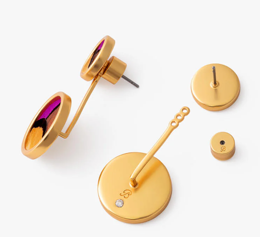 Sophia Bezel Jacket Earring