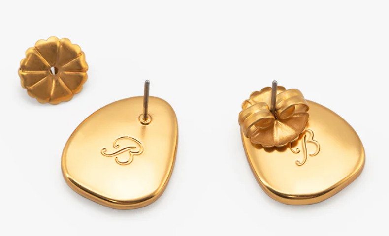 Violet Organic Stud Earring