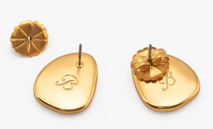 Violet Organic Stud Earring