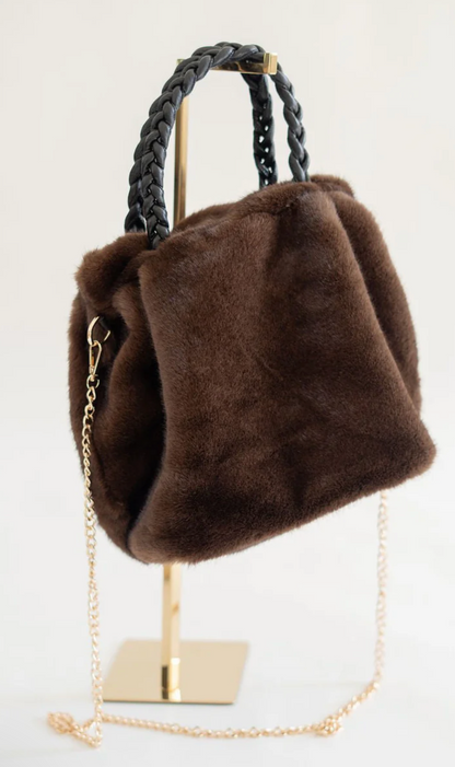 Heather Faux Fur Handbag