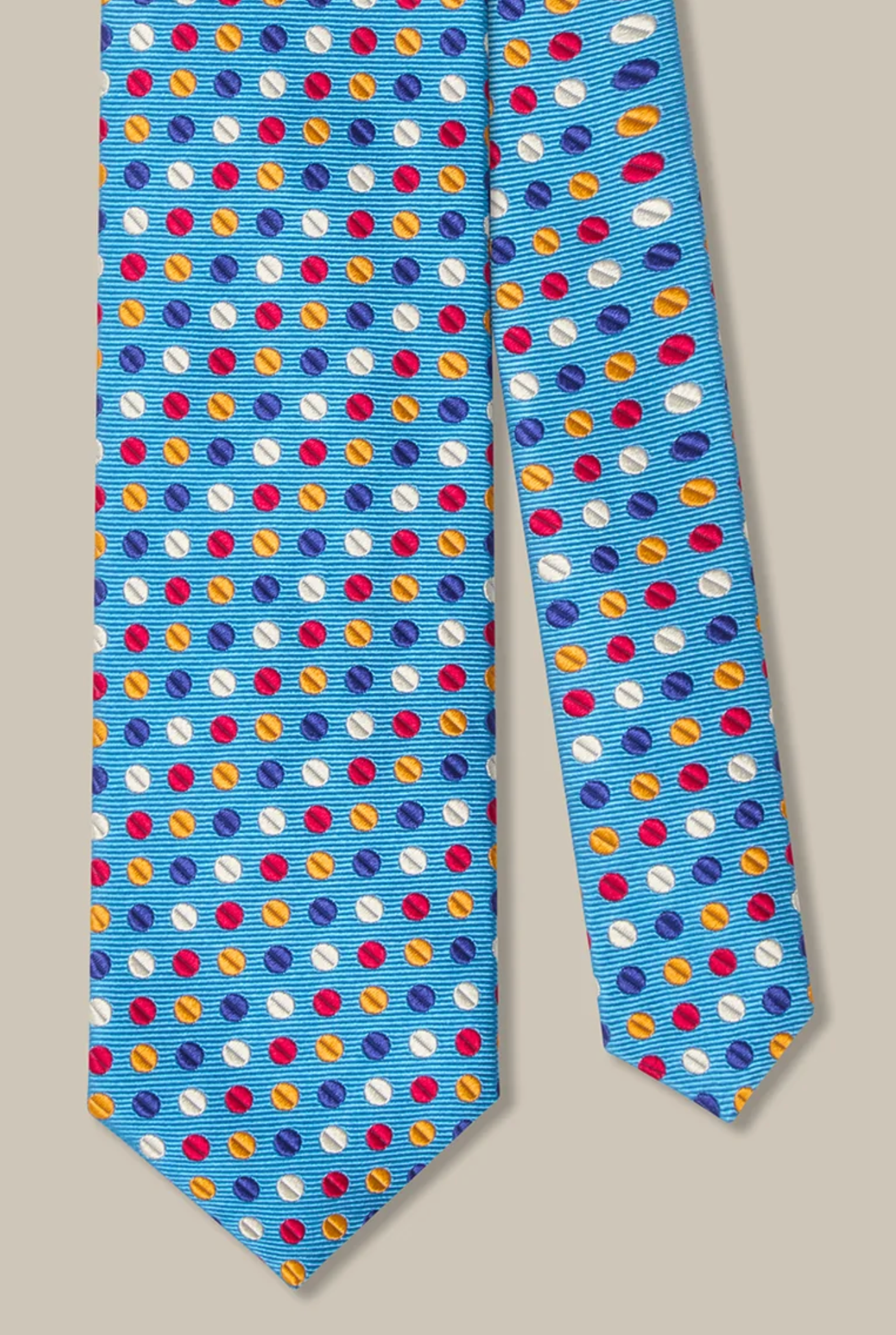 Robert Geo Circle Jacquard Necktie