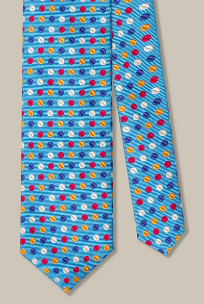 Robert Geo Circle Jacquard Necktie