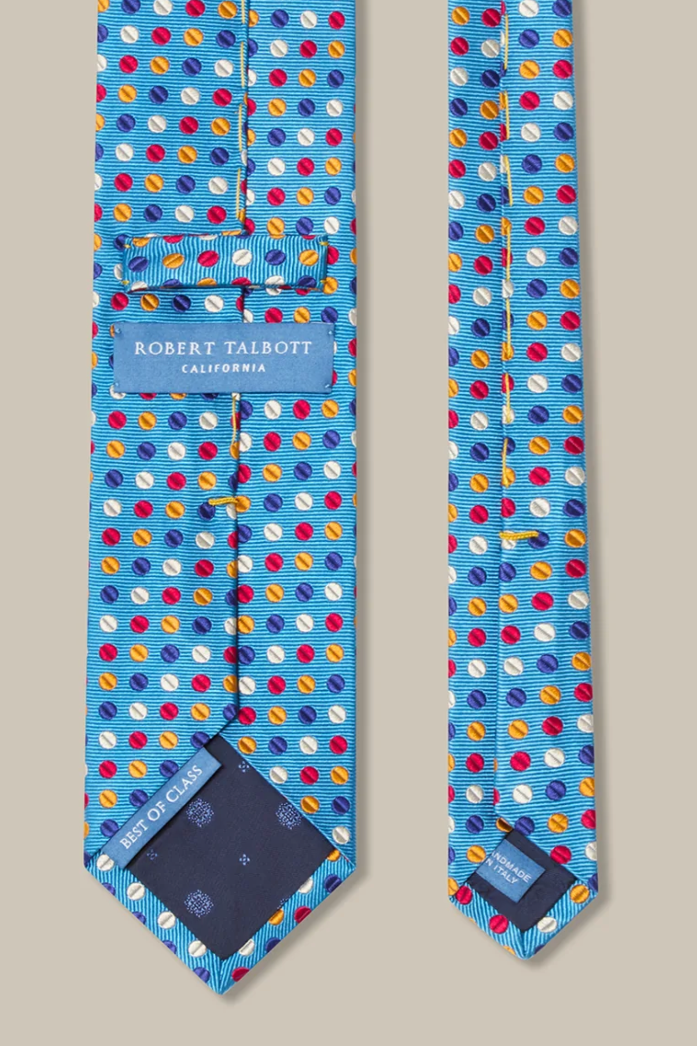 Robert Geo Circle Jacquard Necktie