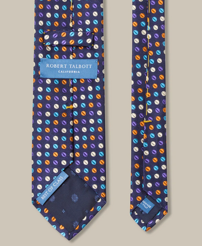 Robert Geo Circle Jacquard Necktie