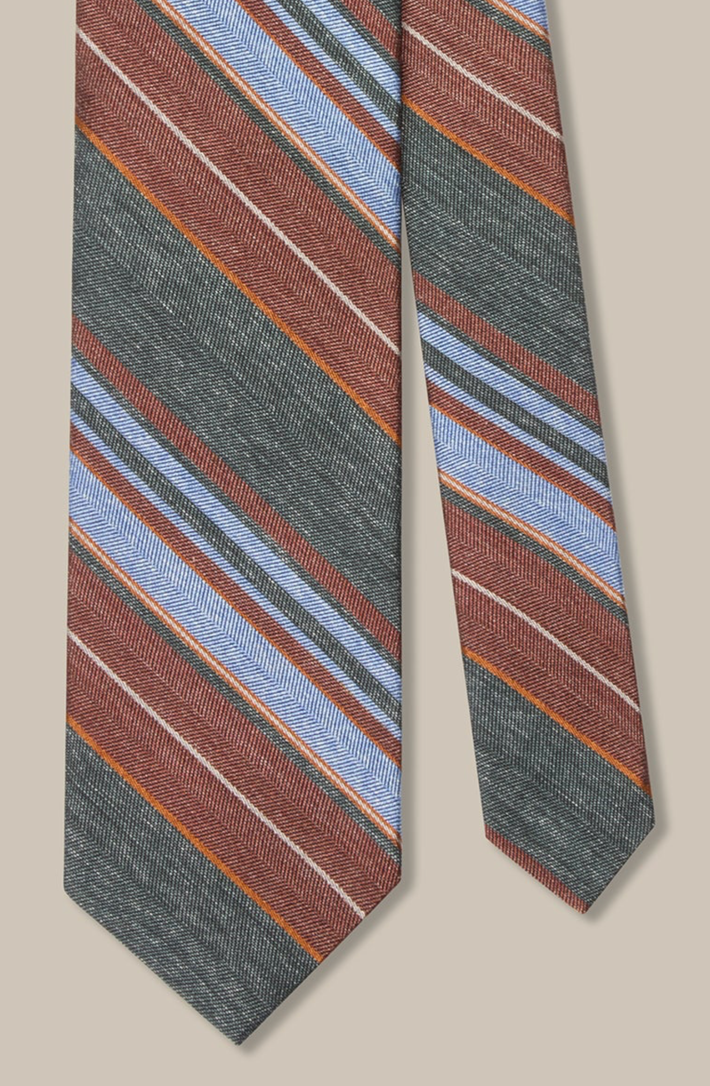 Robert Large Multi Repp Necktie