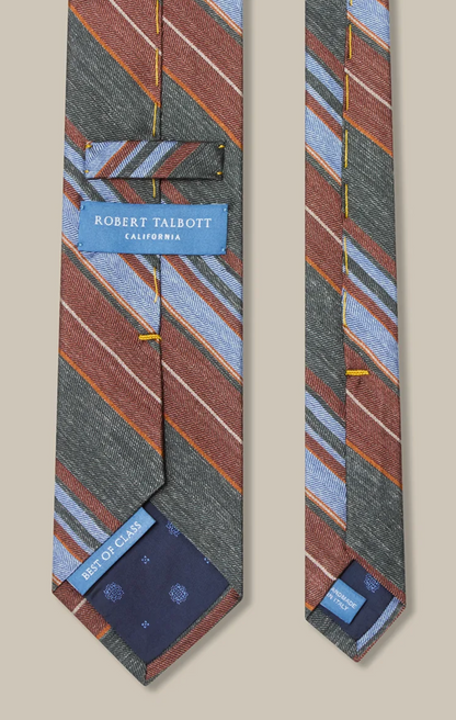 Robert Large Multi Repp Necktie