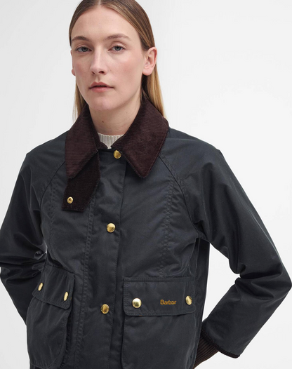 Cropped Beadnell Waxed Jacket