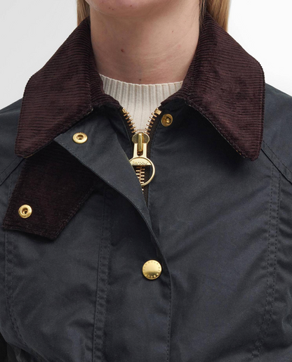 Cropped Beadnell Waxed Jacket