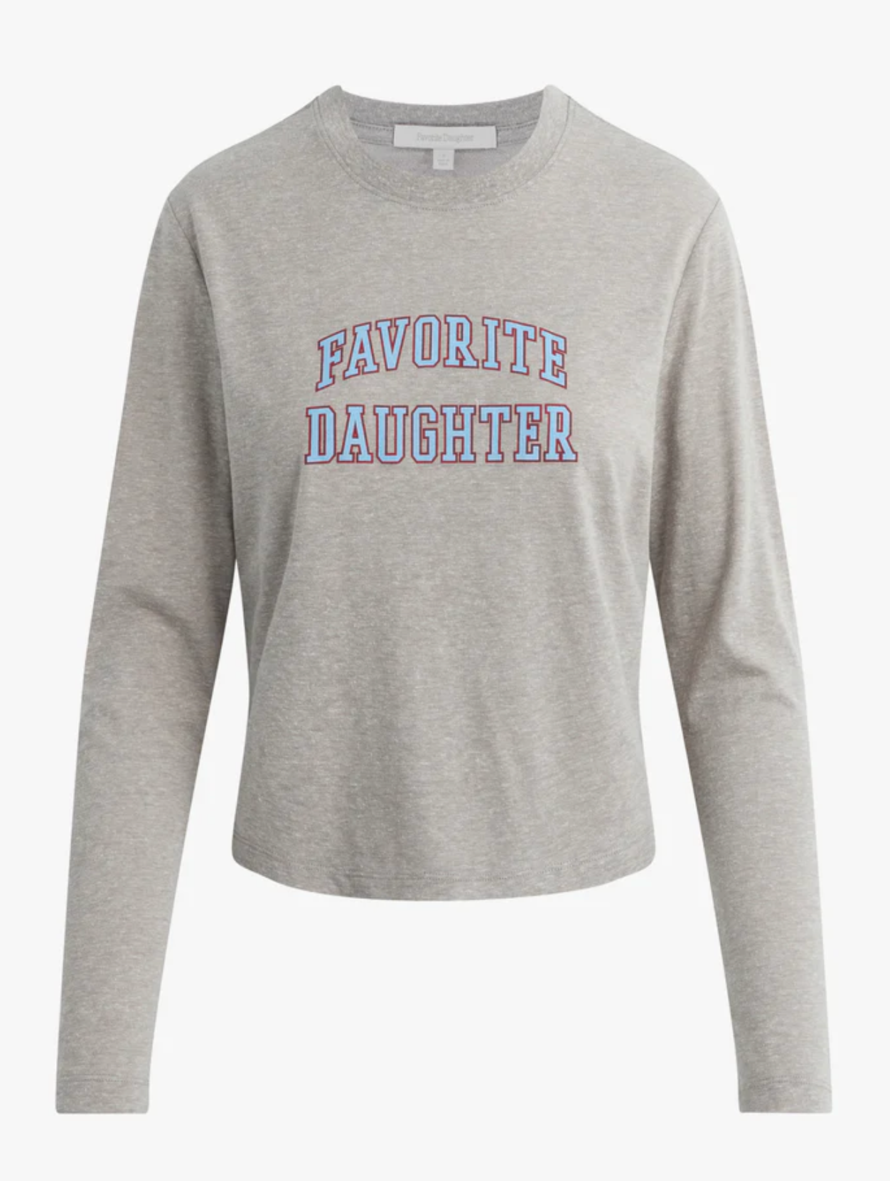 Cropped Collegiate Longsleeve Tee