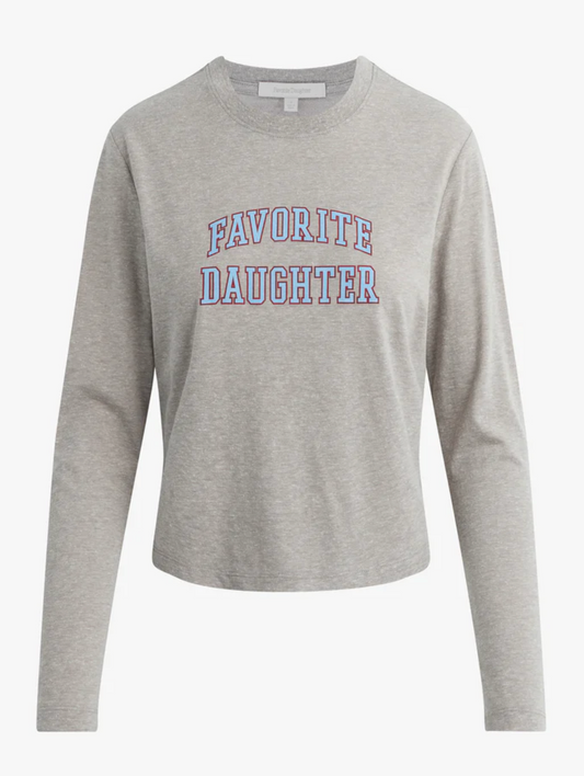 Cropped Collegiate Longsleeve Tee